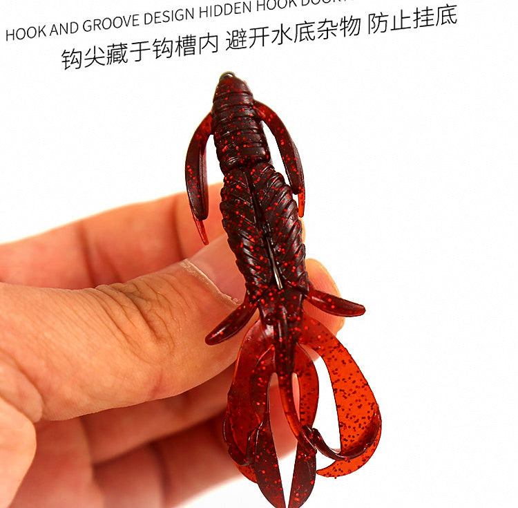 Soft Plastic Shrimp Lure, 73 mm (2.9 in), 10 Pack – product photo