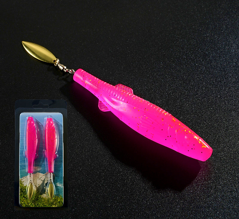 Paddle Tail Soft Bait with Spinner Blade, 12–14 cm (4.7–5.5 in) – product photo