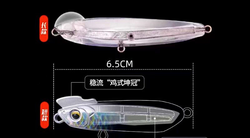 Sinking Pencil Lure, 5.5–28 g (0.19–0.99 oz) – product photo