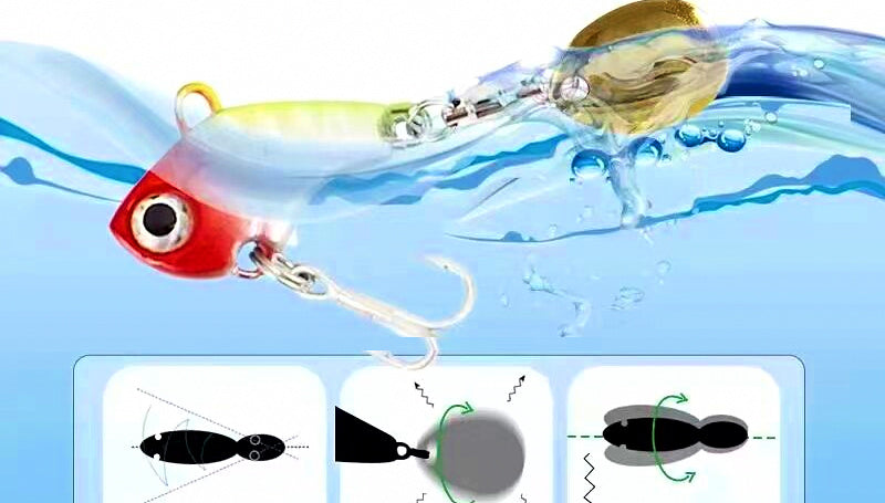 VIB Spinner Lure 5-Pack, 5–20 g (0.18–0.71 oz) – product photo