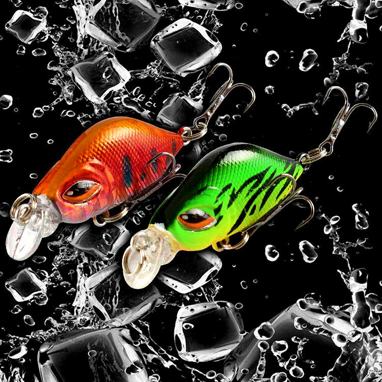 Micro Slow-Sinking Minnow Lure with Treble Hooks – product photo