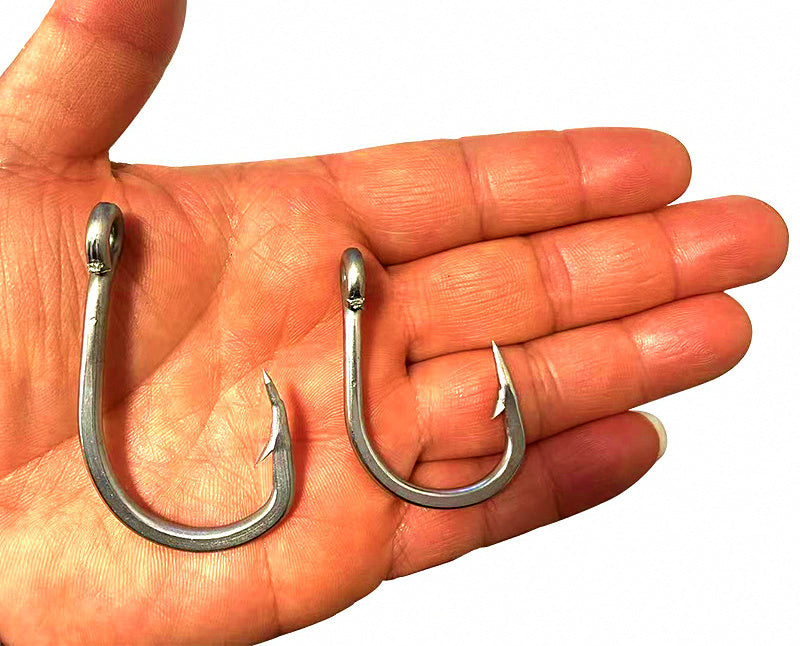 Stainless Steel Saltwater Hooks, Heavy Gauge, 2/0–12/0 – product photo