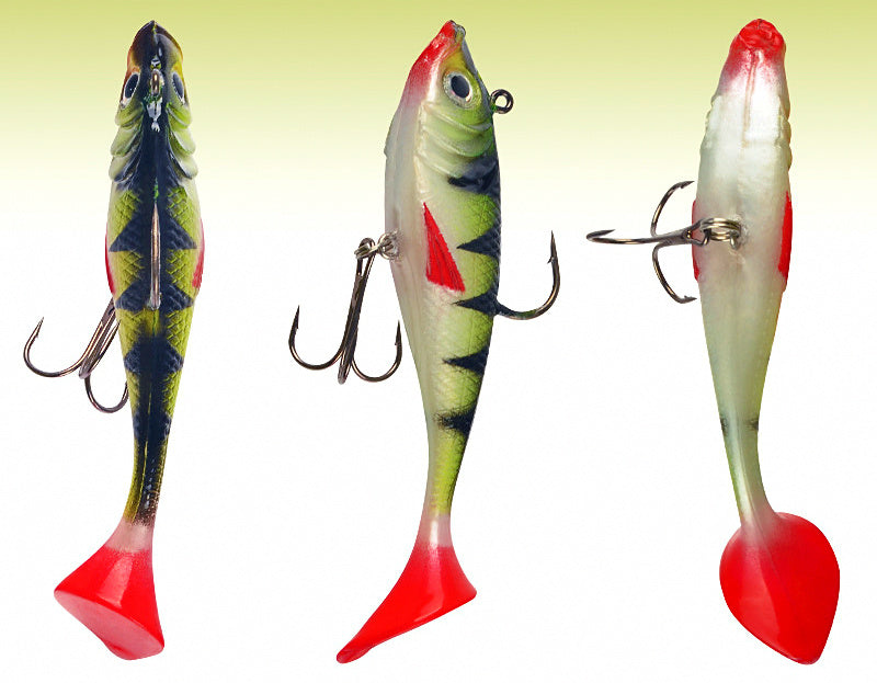 T-Tail Soft Swimbait with Lead Head, 8 cm & 10 cm – product photo