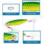 Long Cast Metal Jig with Feather Treble Hook, 7–30 g (0.25–1.06 oz) – product photo