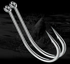 Barbed Long-Shank Eyed Hooks, Bulk Pack of 100/300/500 – product photo
