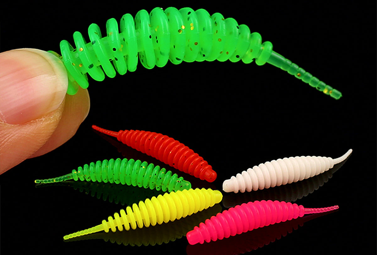Slow Sinking Micro Soft Bait Grubs, 3.5 & 5 cm, 10-Pack – product photo