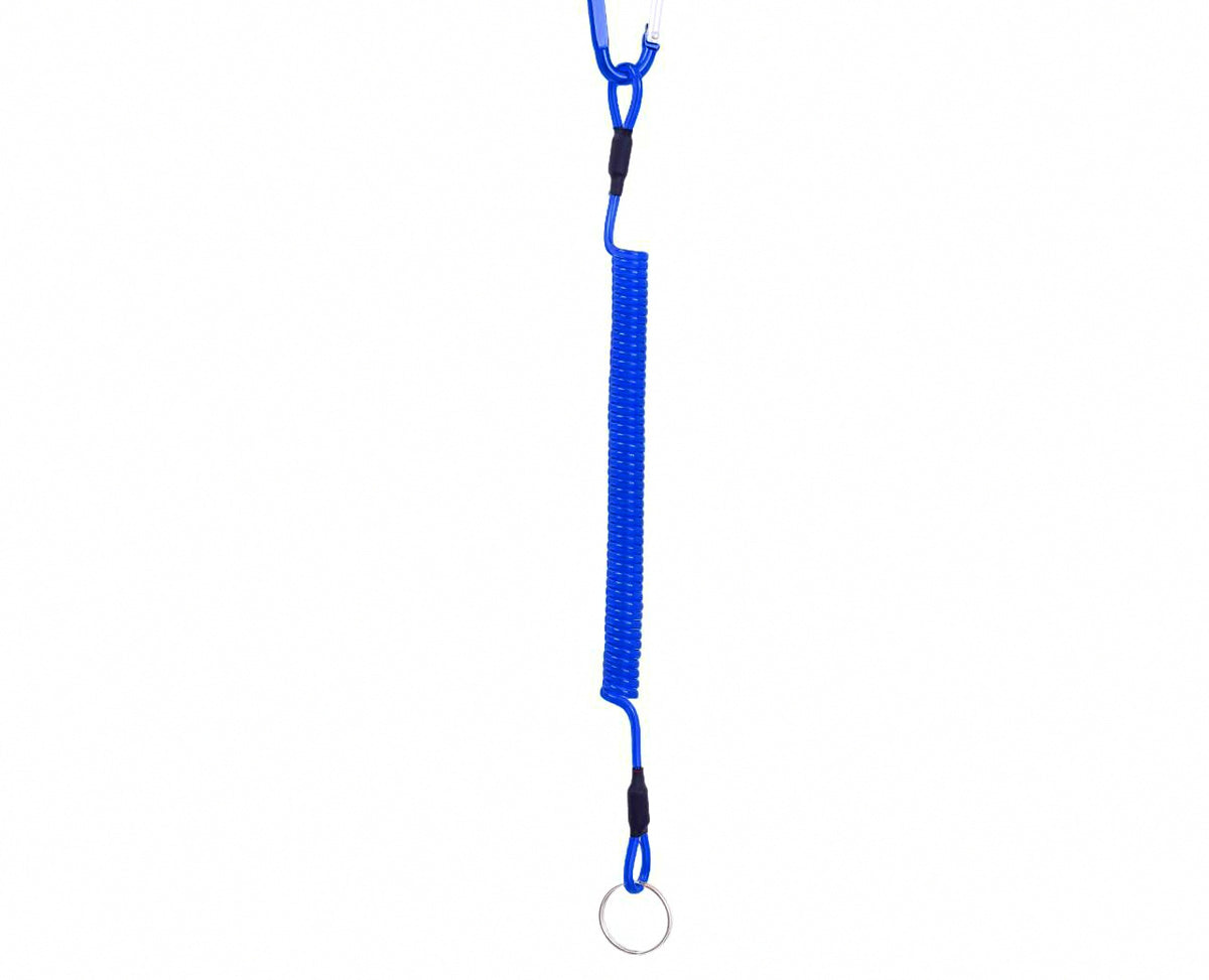 Coiled Plier Lanyard with Carabiner, 1–3 m (3.3–9.8 ft) – product photo