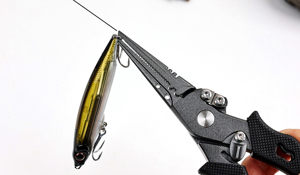 Fishing Pliers, Split Ring & Braid Cutter, Teflon Coated – product photo