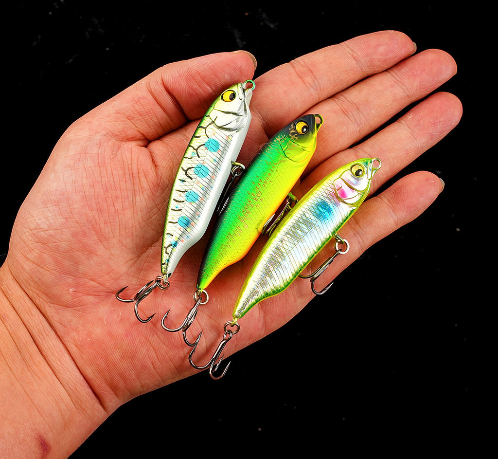 Slow Sinking Pencil Minnow Lure, 60–75 mm (2.4–3 in) – product photo