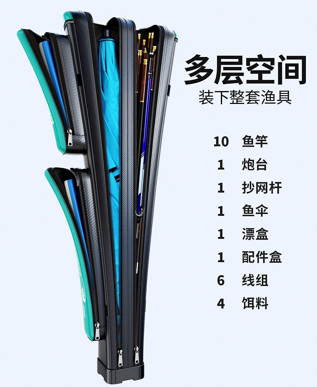 Fishing Rod Bag, 125–130 cm (49–51 in), Single or Double Layer – product photo