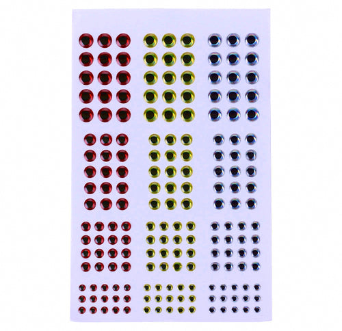 3D Fish Eye Stickers for DIY Lures, 183 pcs, 3–6 mm – product photo