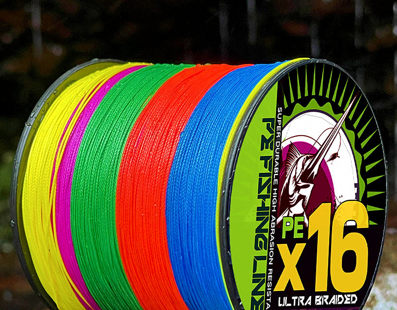 16-Strand Braided PE Fishing Line, 100–1000 m (109–1094 yd) – product photo