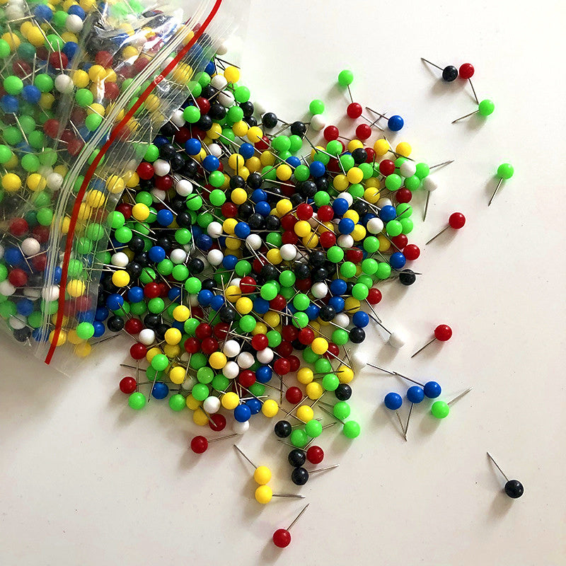 Colored Head Pins for Line Spools & Rig Boxes, 4 mm / 6 mm – product photo