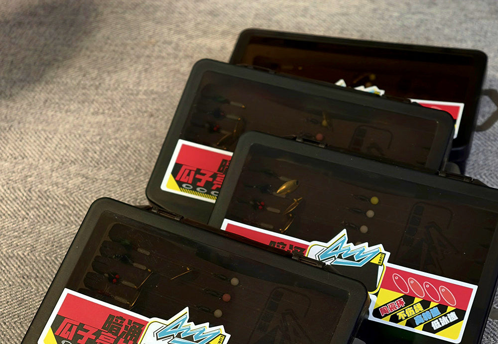 Mini Spoon Spinner Lures with Fly Hook, Ceramic Ring, Box Set – product photo