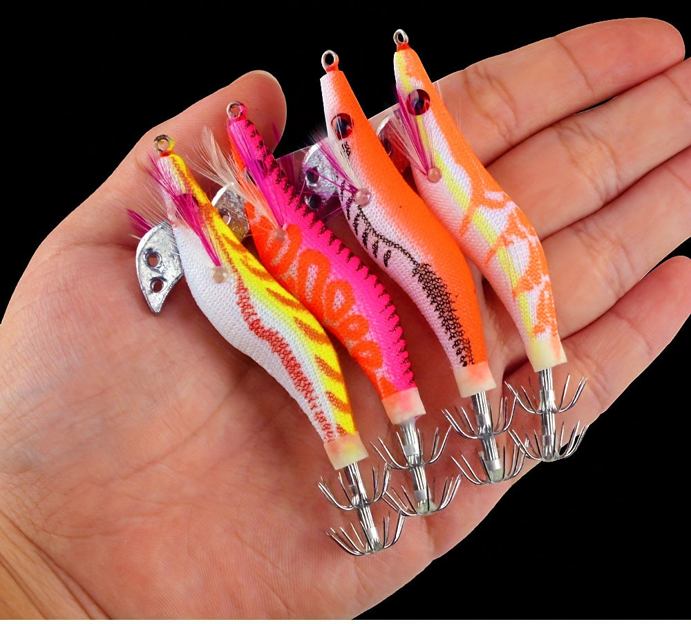 Glow Wood Shrimp Squid Jig, 7 g (0.25 oz), 8 cm – product photo