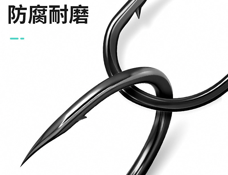 Offset Single Jig Hook, High Carbon Steel, Black Nickel, Barbed – product photo