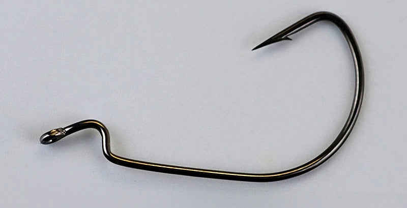 Wide Gap Offset Worm Hooks, Barbed, 50-Pack, Sizes 6 to 5/0 – product photo
