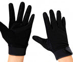 Anti-Slip Work Gloves, Hook-and-Loop Wrist, Black or Camo – product photo