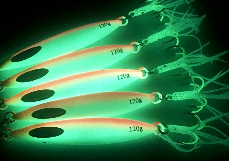 Full Glow Metal Jig with Hooks, 80–400 g (2.8–14.1 oz) – product photo