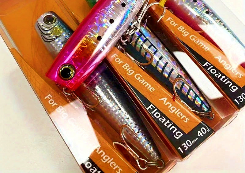 Topwater Popper Lure, 40 g (1.4 oz) & 65 g (2.3 oz) – product photo