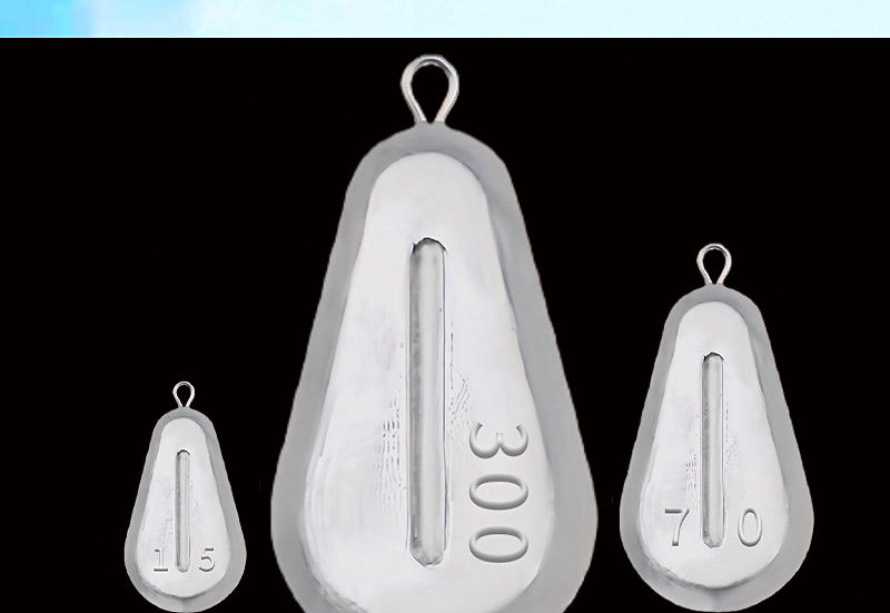 Heart Shaped Lead Sinker, Hanging Ring, 0.35–10.6 oz (10–300 g) – product photo