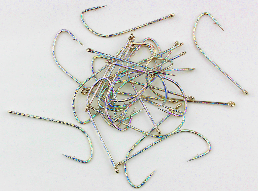 Colorful Long Shank Barbed Hooks, Cutlassfish/Mackerel, 1/0-4/0 – product photo