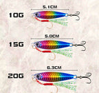 Casting Metal Jig, Fish Scale Finish, 7–30 g (0.25–1.06 oz) – product photo