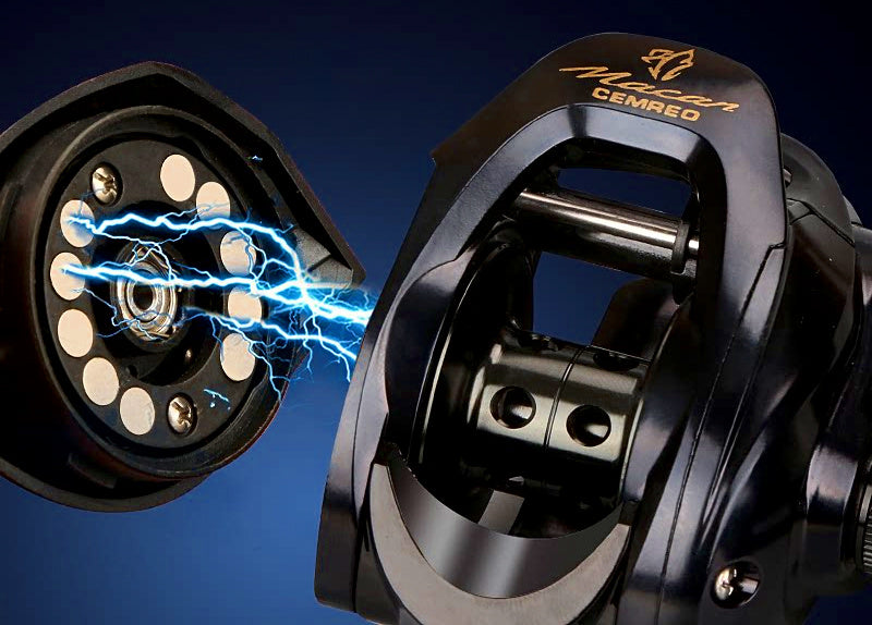 Baitcasting Reel, Metal Spool, Drag Alarm, Left or Right Hand – product photo