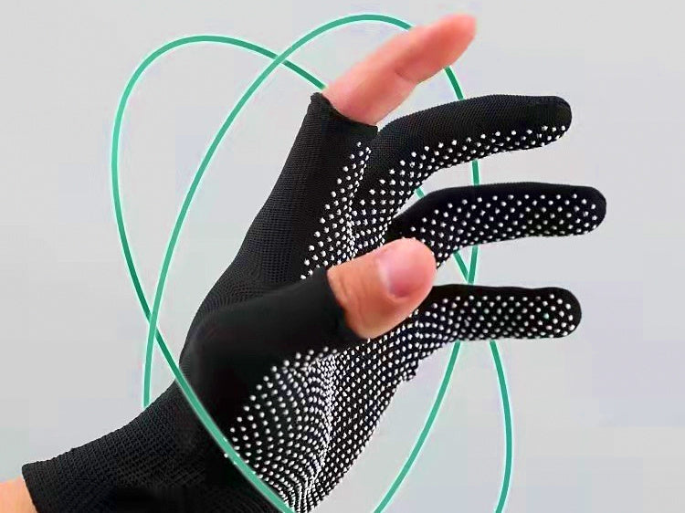 Nylon Dotted Grip Work Gloves, Fingerless & Full Finger – product photo
