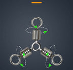 3-Way Swivel with O-Ring, Sizes #12–#2, 10 or 20 Pack – product photo