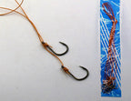 Pre-Tied Double Hook Rigs on PE Line, Long Shank, Sizes 5–13 – product photo