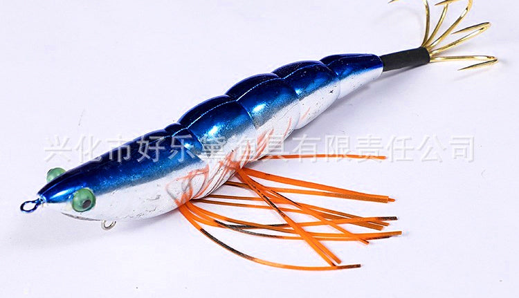 Shrimp Squid Jig, Silver Plated, 5-Prong, 19 g (0.7 oz) – product photo