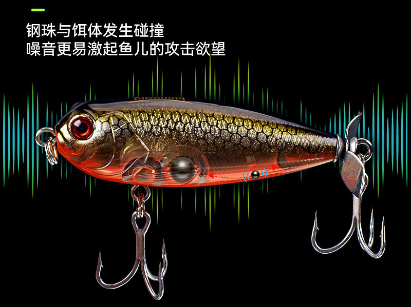 Floating Topwater Pencil Lure with Propeller, 8.8 g (0.31 oz) – product photo