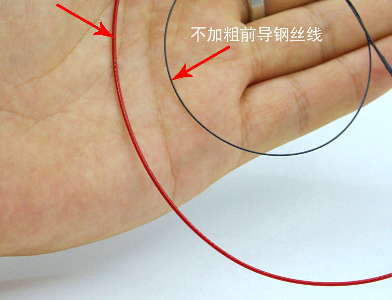 Thick Steel Wire Leader, 50 cm (19.7 in), 3 Colors – product photo