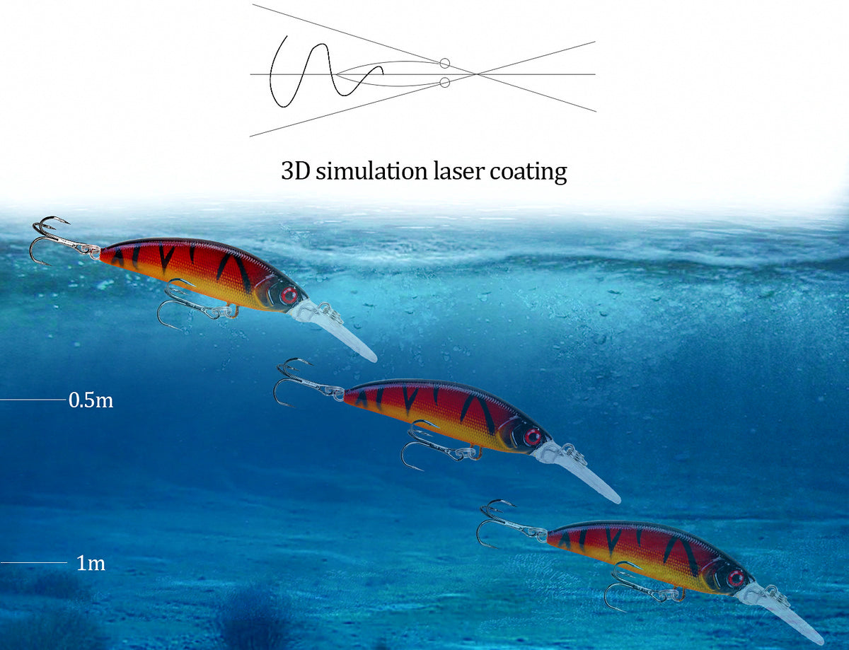 Deep Diving Long Lip Sinking Minnow Hard Bait – product photo