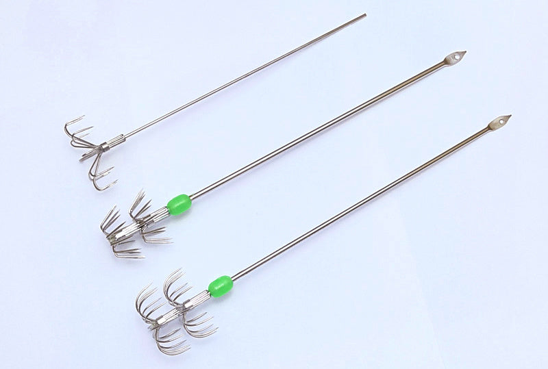 Stainless Umbrella Squid Jig Hooks, Barbed, Sizes 1-6 – product photo