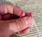 Glow Double Assist Hook Rig, Size 2/0, Barbed, Carbon Line – product photo