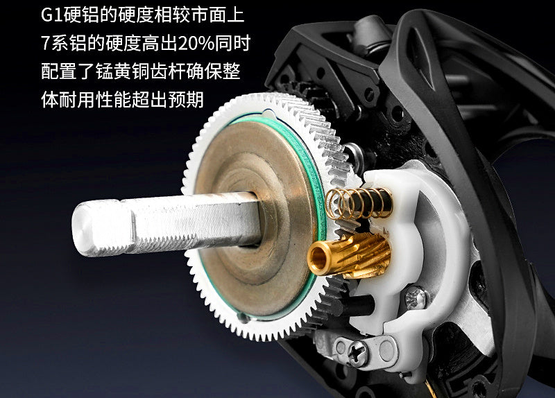 DC Brake Baitcasting Reel, Left or Right Hand – product photo