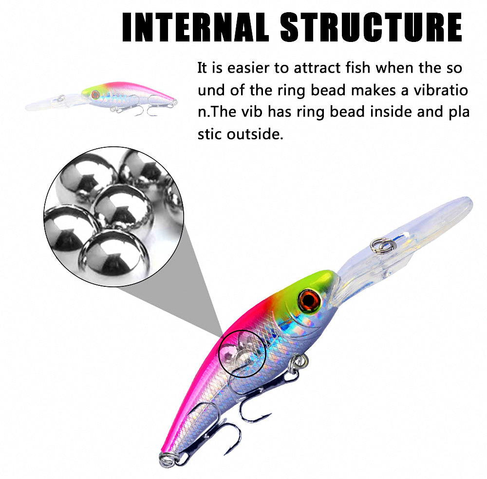 Long-Lip Deep Diving Minnow, 10 cm (3.9 in) 8 g (0.28 oz) – product photo