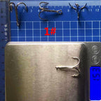 High Carbon Barbed Treble Hooks, Bulk Pack, Size 12 to 12/0 – product photo