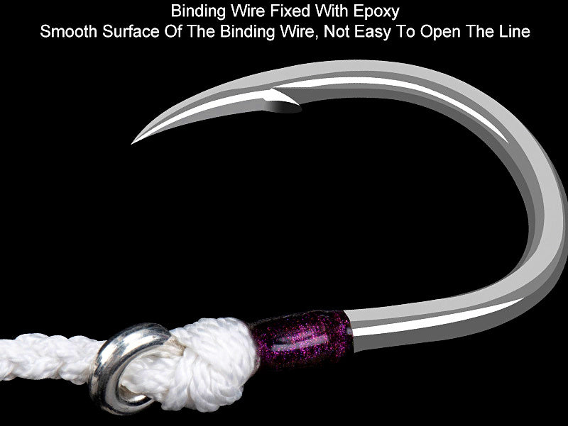 Heavy Single Jigging Hook, 5x Strong, Sizes 3/0–7/0 – product photo