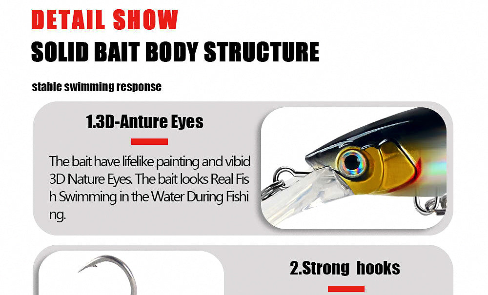 Long Cast Sinking Minnow Lure, 13 cm (5.1 in), 37.5 g (1.3 oz) – product photo