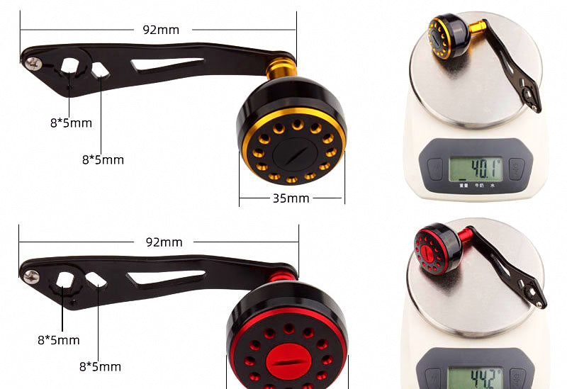 Aluminum Baitcasting Reel Handle, Single Knob Upgrade – product photo