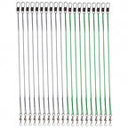 Steel Wire Leader with Swivel and Snap, 10–30 cm (3.9–11.8 in) – product photo