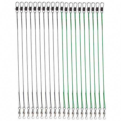 Steel Wire Leader with Swivel and Snap, 10–30 cm (3.9–11.8 in) – product photo