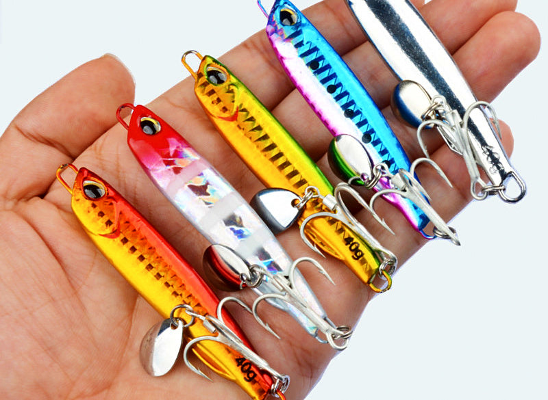 VIB Metal Jig Set with Spinner Blade, 5 Colors, 10–40 g – product photo
