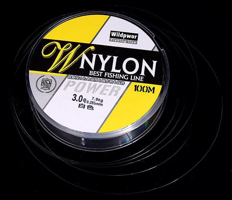Clear Nylon Monofilament Fishing Line, Japanese Size 0.6–8 – product photo