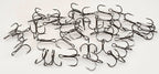 Barbed Treble Hooks, Black Nickel & Matte Tin, Sizes 12–2/0 – product photo