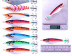 Wood Shrimp Squid Jig, 10 cm (3.9 in), 9.6 g (0.34 oz) – product photo