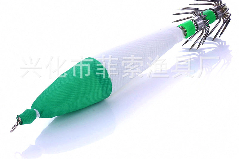 Glow Cloth-Wrapped Squid Jig, Size No. 3.0–5.0 – product photo